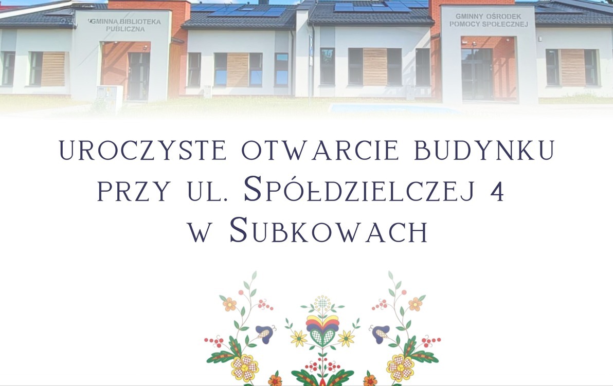 Oficjalne otwarcie budynku przy ulicy Spółdzielczej 4