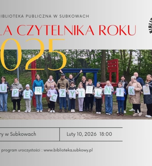 Zdjęcie do Gala Czytelnika Roku 2025. Rok z tradycją kociewską.